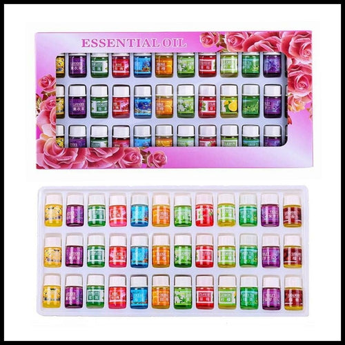 EPACK 36Pcs/Set Skin care Aromatherapy Essential Oil 12 Kind 3ML